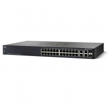 Cisco SRW224G4P-K9 SF 300-24P 24-port 10/100 PoE Managed Switch w/Gig Uplinks