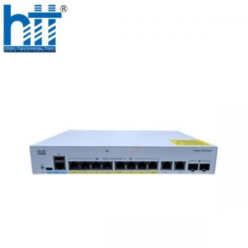 Switch Cisco C1200-8P-E-2G 8-Ports PoE+ 67W, 2 Combo Uplink