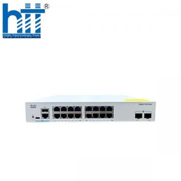 Switch Cisco C1300-16P-2G 16-Ports PoE+ 120W, 2 SFP Uplink