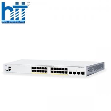 Switch Cisco C1300-24FP-4G 24-Ports GE PoE+ 370W, 2 SFP Uplink