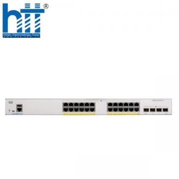 C1000-24FP-4X-L Cisco Catalyst 1000 with 24x 10/100/1000 PoE+ ports, 4x 10G SFP+