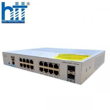WS-C2960L-16TS-AP Cisco Catalyst 2960L 16 Ports GigE 2x 1G SFP, Lan lite