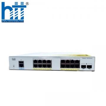 Switch Cisco C1000-16FP-2G-L with 16 Ports PoE+ 240W, 2 port SFP Uplink