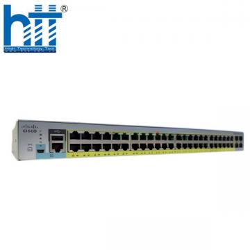 WS-C2960L-48PS-AP Cisco Catalyst 2960L 48 port GigE PoE, 4 x 1G SFP LAN Lite
