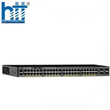 WS-C2960X-48TS-L Cisco Catalyst 2960X Stackable 48 Ports GE, 4 x 1G SFP, Lan Base