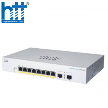 CBS220-8FP-E-2G-EU Switch Cisco 8 Ports 1GE PoE 130W, 2 Ports SFP 1G Uplink