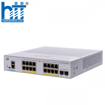 CBS350-16P-2G-EU Cisco Business 350 Series 16x10/100/1000 PoE+ ports, internal power.