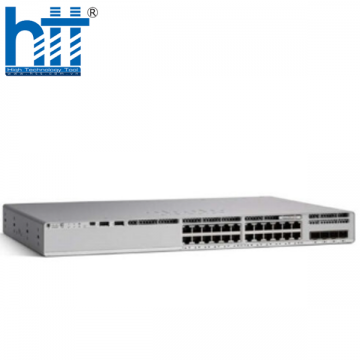 C9200L-24P-4G-A Switch Cisco Catalyst 9200L 24 Port PoE+ 370W, 4x1G uplink, Network Advantage