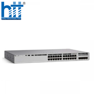 C9200L-24P-4X-E Switch Cisco Catalyst 9200L 24 Port PoE+, 4x10G uplink, Network Essentials