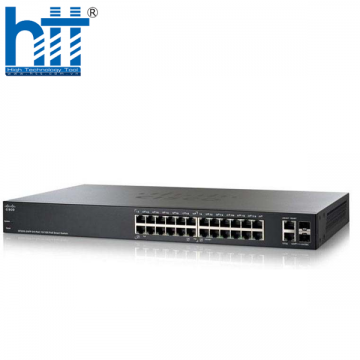 Switch Cisco SF220-24P-K9 24 10/100 Ports PoE 180W 2x1GE Uplink