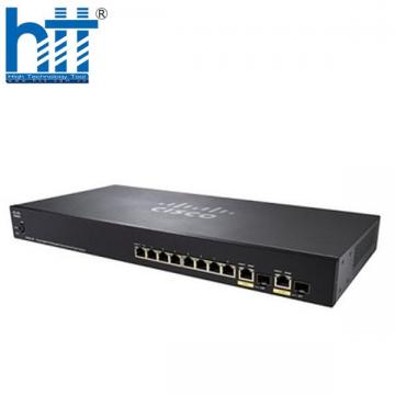 Switch Cisco SG350-10P 8 Ports GE PoE 62W, 2GE Uplink
