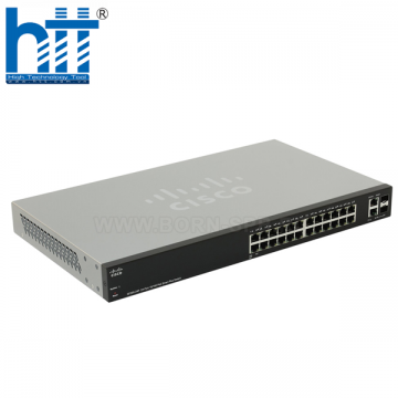 Switch Cisco SF220-24P-K9-EU 24 Ports PoE 180W 2x1GE RJ45/SFP Uplink