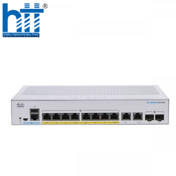 CBS350-8P-E-2G-EU Cisco Business 350 Series 8 gigabit PoE+ ports, external power.