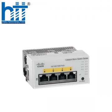 CMICR-4PC Cisco Catalyst Micro Switch 4x 1G PoE+, 1 copper + 1 SFP uplinks.