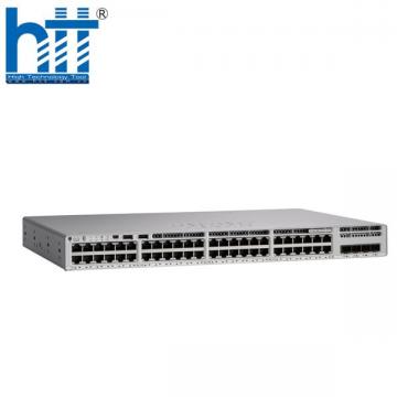 C9200L-48PL-4X-A Cisco Catalyst 9200L 48-port PoE+, Network Advantage Switch.