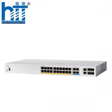 Cisco CBS350-24MGP-4X-EU 20x 1GbE, 4x 100M/1G/2.5G, 2x RJ45/SFP+