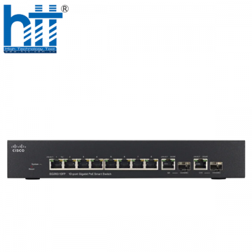 Switch Cisco SG200-10FP-EU 10 Ports PoE 62W 2x1GE Uplink